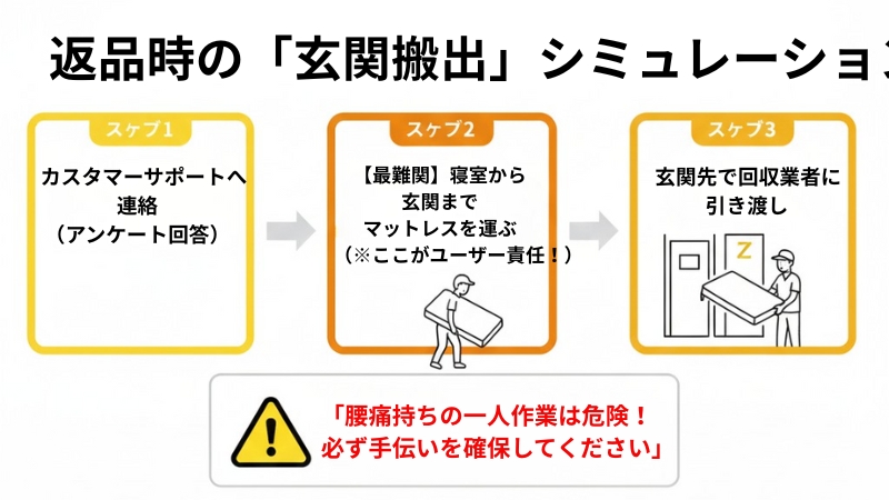 返品時の「玄関搬出」シミュレーション